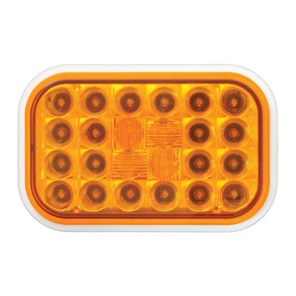 Rectangular Pearl 24 LED Light in Amber