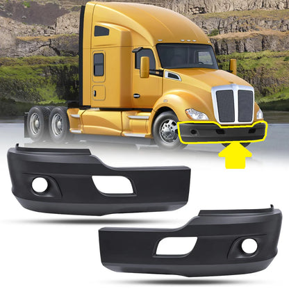 KENWORTH T680 BLACK PLASTIC BUMPER WITH FOGLIGHTS
