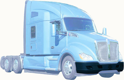 KENWORTH T680 BLACK PLASTIC BUMPER WITH FOGLIGHTS