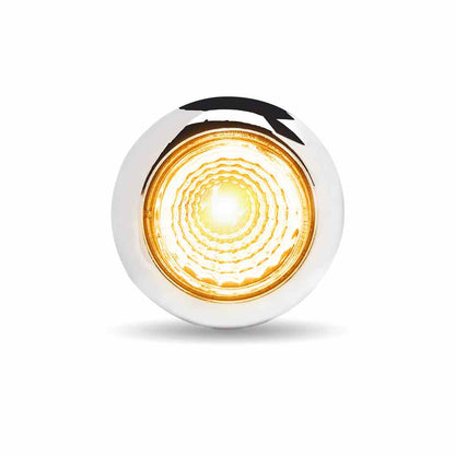 LED Lights 3/4"  Marker Round Clear Lens,LED Blue+Amber Normal