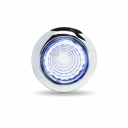 Clear Lens,LED Blue+Red Normal LED Lights 3/4"  Marker Round