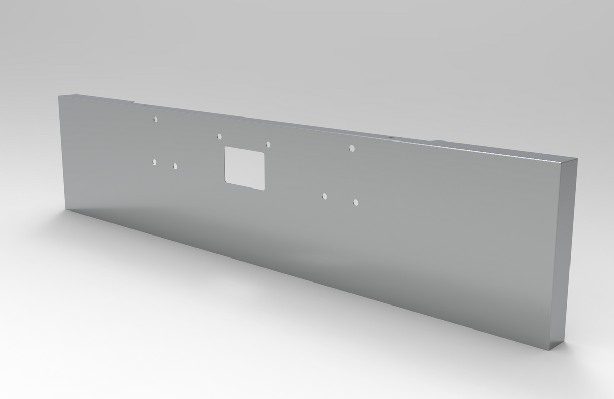 Peterbilt Bumper 357,378,379 Bumper Classic Box End  304 SS, 11 Gauge
