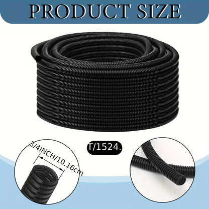 Wire Loom High Temperature Cable Conduit Split Cable SOLD BY 1  FEET SECTION