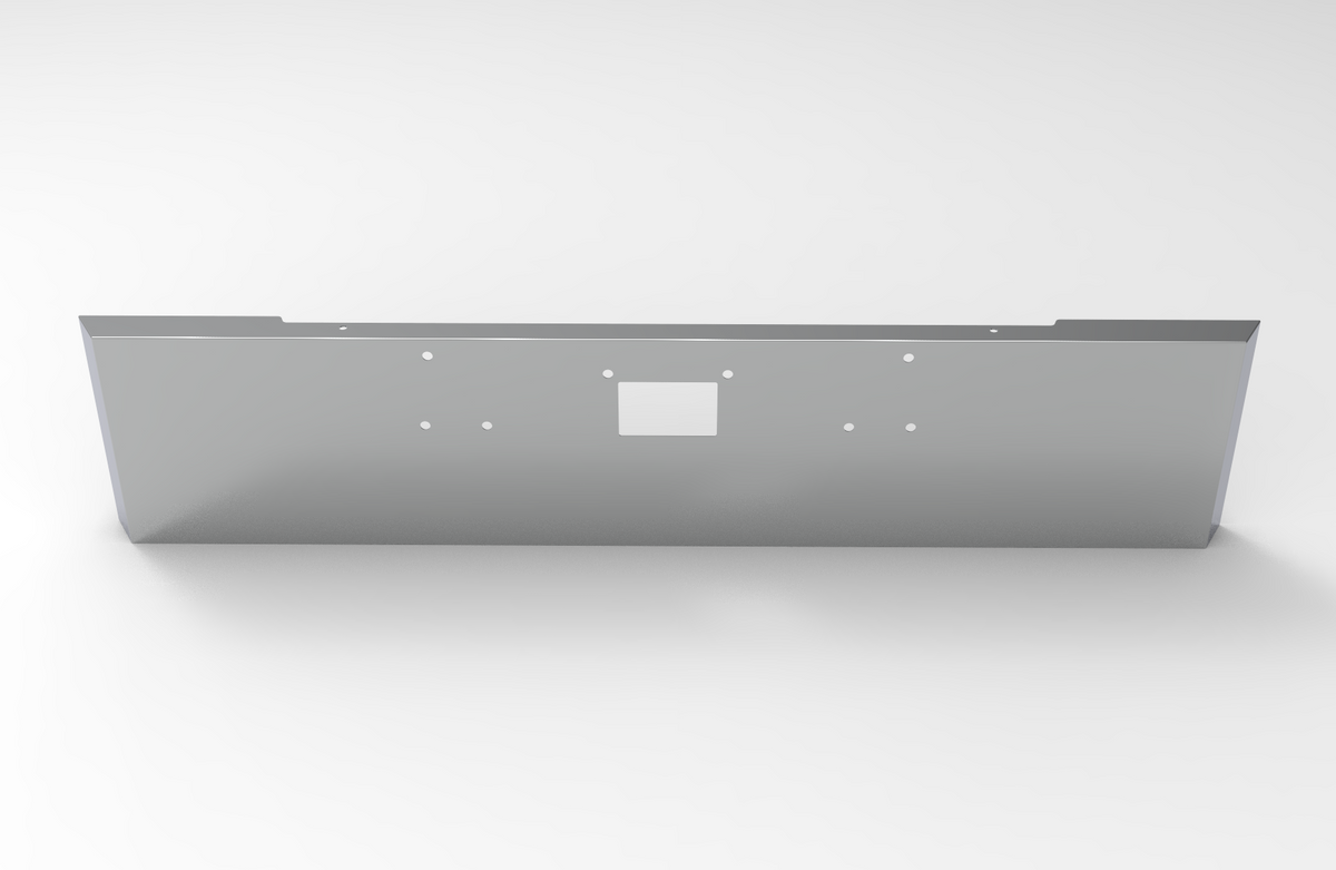 Peterbilt 379 Bumper Mitered End 304 SS, 11 Gauge