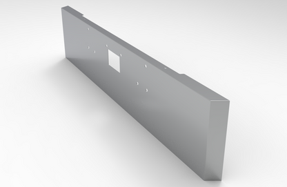 Peterbilt 379 Bumper Mitered End 304 SS, 11 Gauge