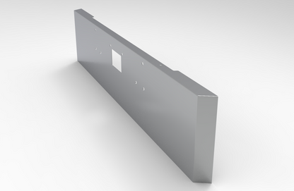 Peterbilt 379 Bumper Mitered End 304 SS, 11 Gauge