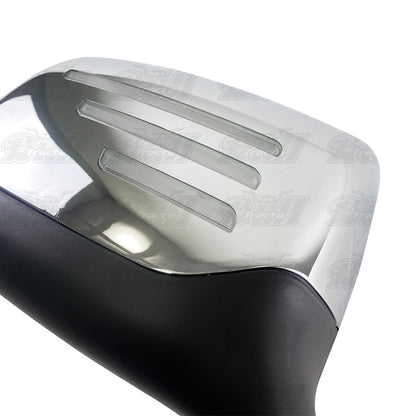 CLEAR STRIPES LIGHTS MIRROR  FITS: Kenworth T680 2011-2021  Peterbilt 579/587