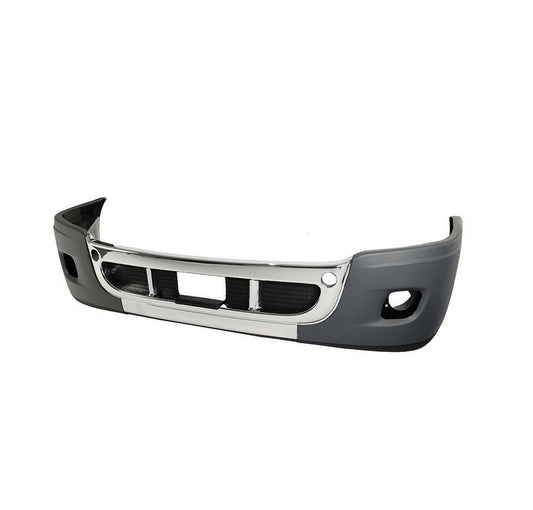Freightliner Cascadia Complete Plastic Chrome Bumper with Fog Lights