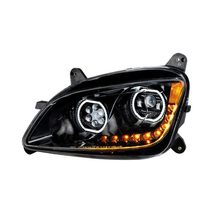 Kenworth T680 Headlight Full LED 2013-2021,Available in Chrome or Black Housing