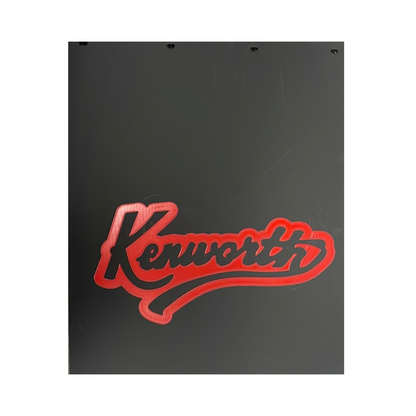 Mud Flap with Kenworth Vintage Style in Red