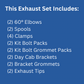 Premium Peterbilt 60° Elbow Exhaust Set