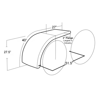 67" Half Tandem Fender Pair