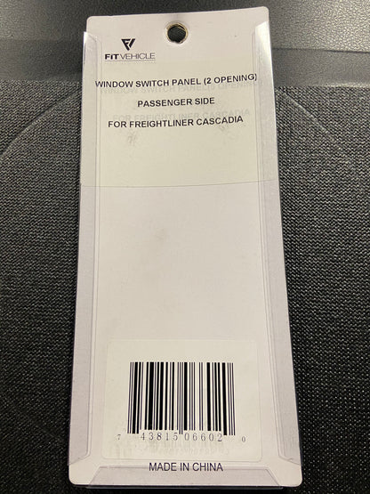 Frieghtliner Cascadia Window Switch Panel