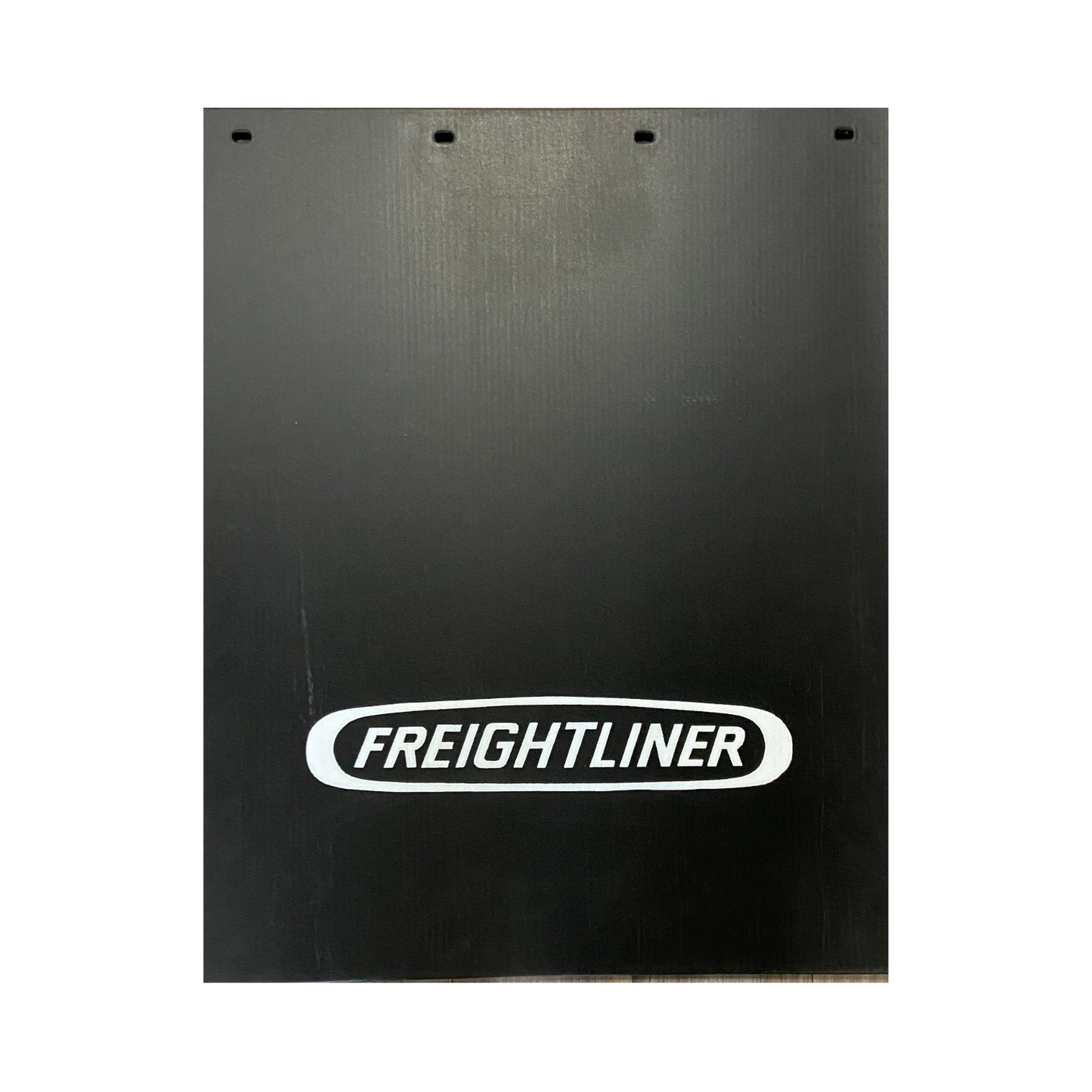 Mud Flap with Classic Freightliner Logo in White
