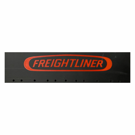 Top Mud Flap with Classic Freightliner Logo in Red