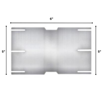 Premium Chrome Coupler 5”ID x 5”ID