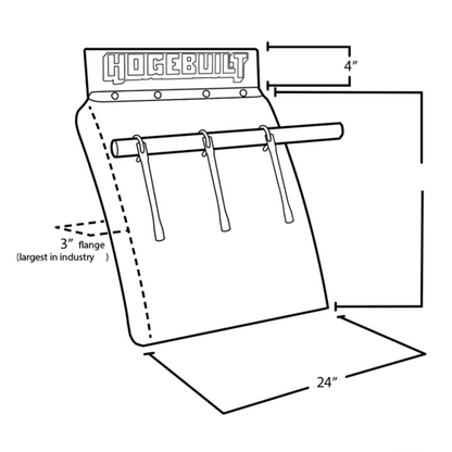 30" U-Bolt Quarter Fender Pair