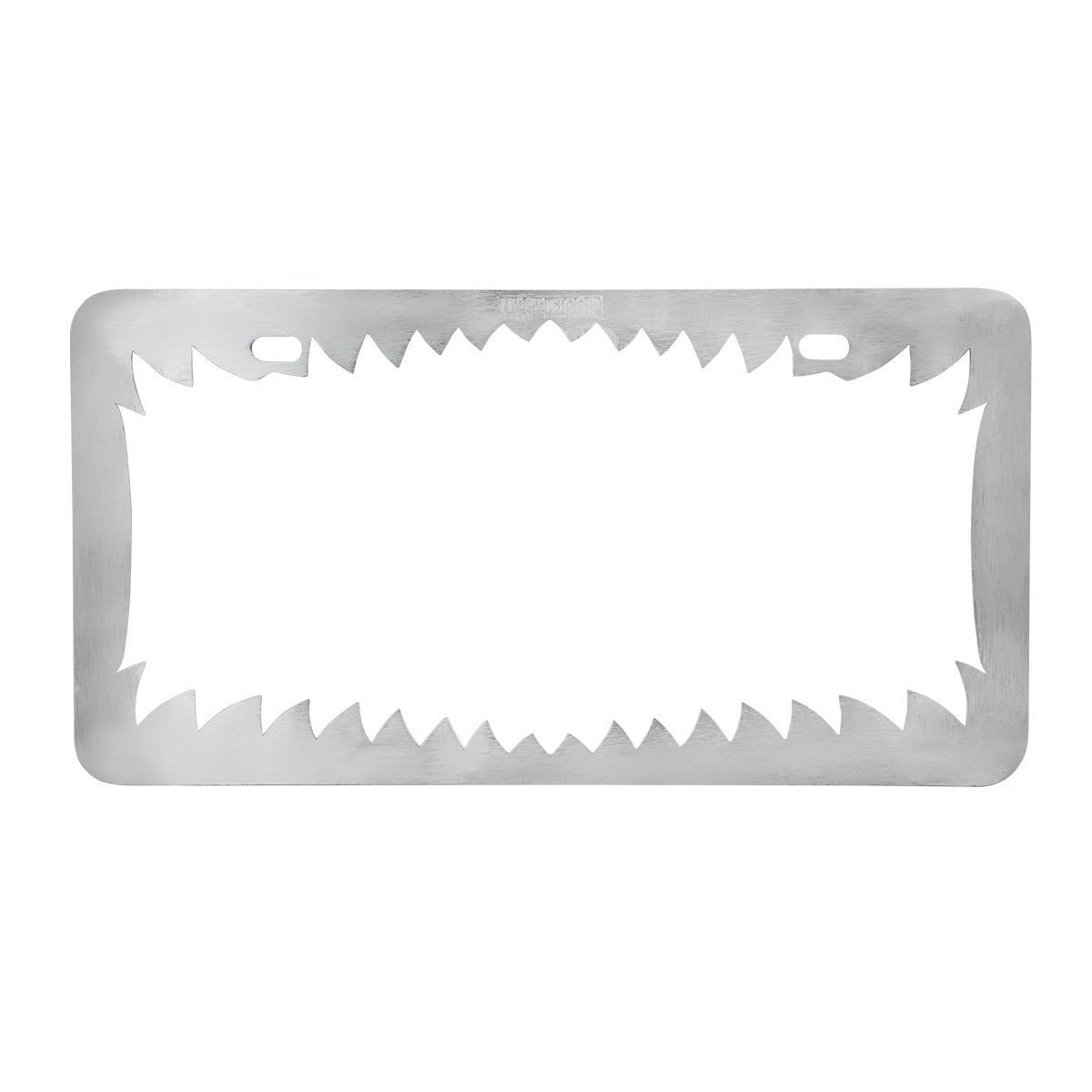 Chrome Shark Teeth License Plate Frame