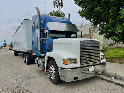 Freightliner Bumper FLD 120+112 W/Fog Lights Chrome 18" AE Style