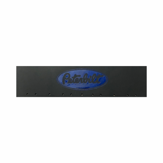 Top Mud Flap with Peterbilt Classic Style in Blue
