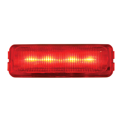 Rectangular 4 LED Light in Red