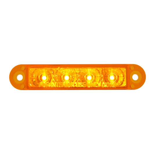 Flush Mount 4 LED Light in Amber