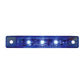 Ultra Thin 3 LED Light With Chrome Bezel in Blue