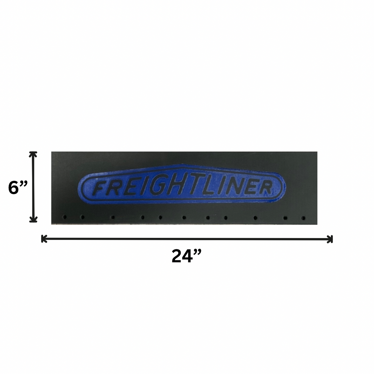 Top Mud Flap with Classic Freightliner Logo in Blue