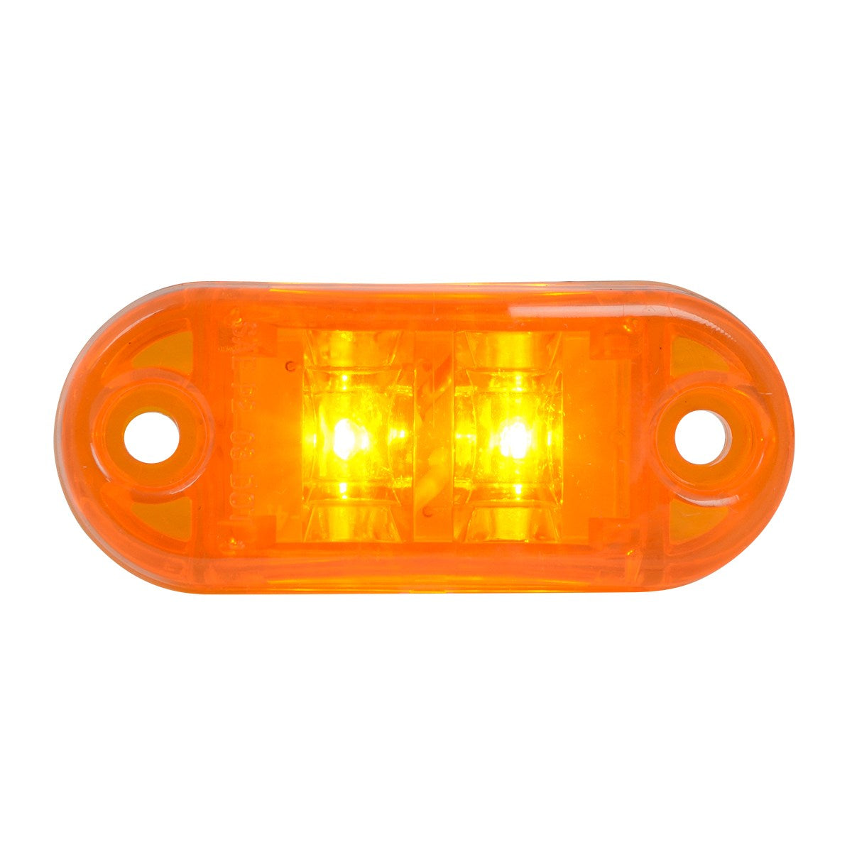 Small Oval 2 LED Light in Amber