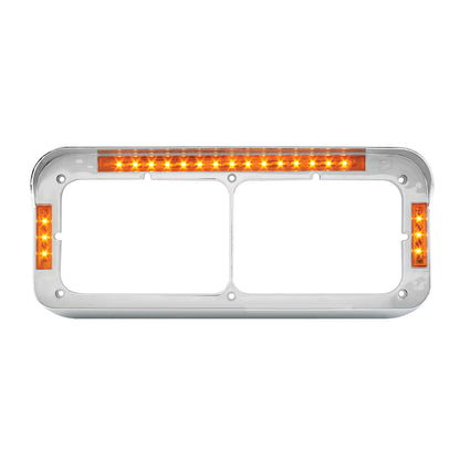 LED Headlight Bezel With Visor