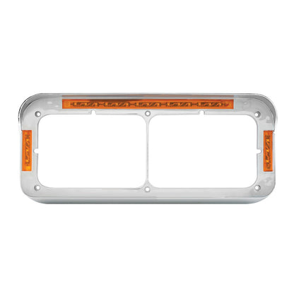 LED Headlight Bezel With Visor