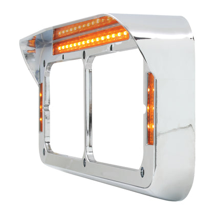 LED Headlight Bezel With Visor