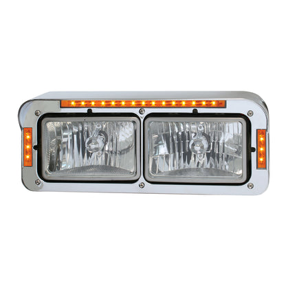 LED Headlight Bezel With Visor