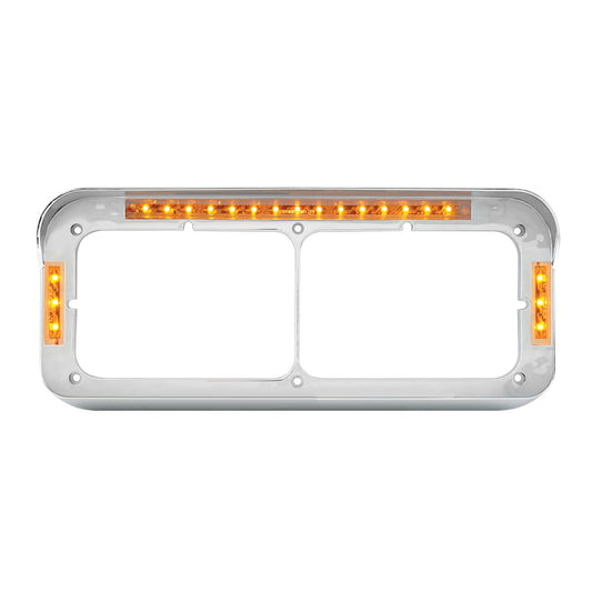 LED Headlight Bezel With Visor