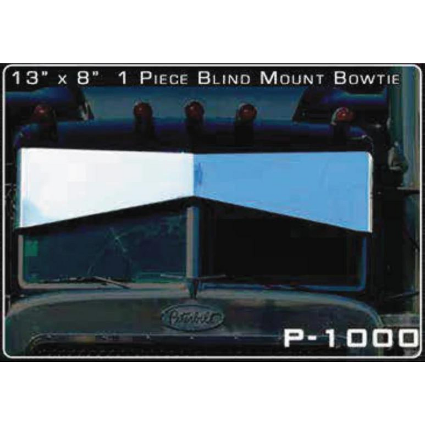 Peterbilt Blind Mount One Piece Bowtie Visor