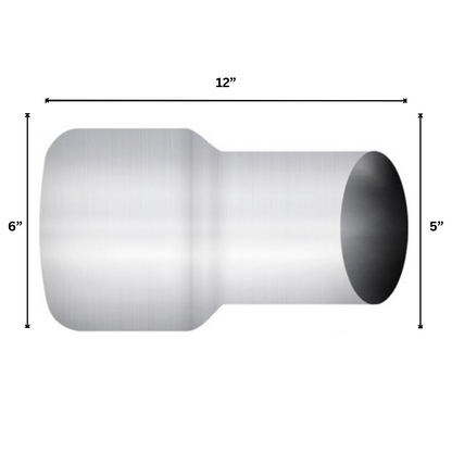 Premium Chrome Coupler 6”OD x 5”OD