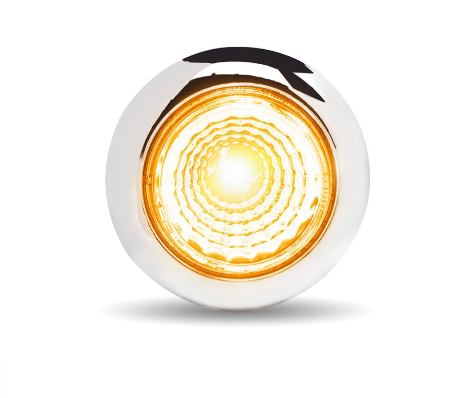 White Led Button Light Mini Button Light Dual Revolution Amber/White LED – Shark Chrome Shop