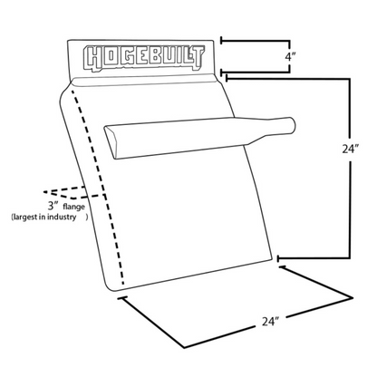 24" Triangle Arm Quarter Fender Pair