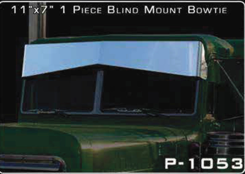 Peterbilt Blind Mount One Piece Bowtie Visor