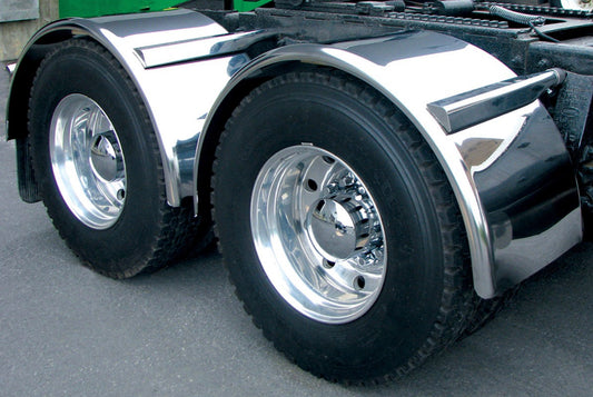 80" Fully Smooth Single Axle Fender with Rolled Edge- 16Ga. Sold in Pairs