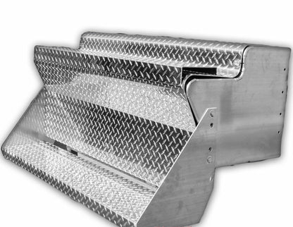 Kenworth W900L 45" Battery or Tool Box Bottom Step Diamond Plate