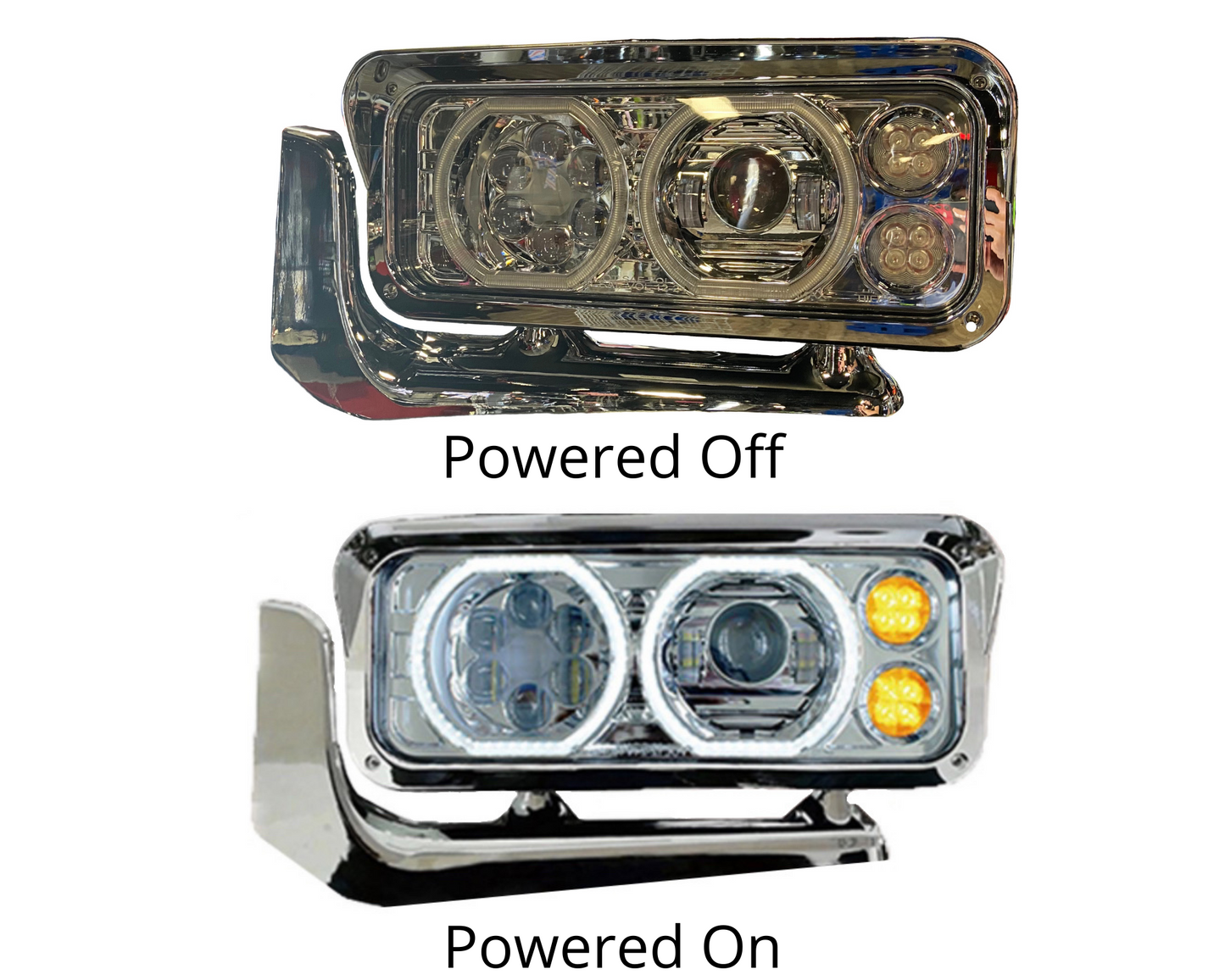 Peterbilt LED Headlight With Aluminum Alloy bracket