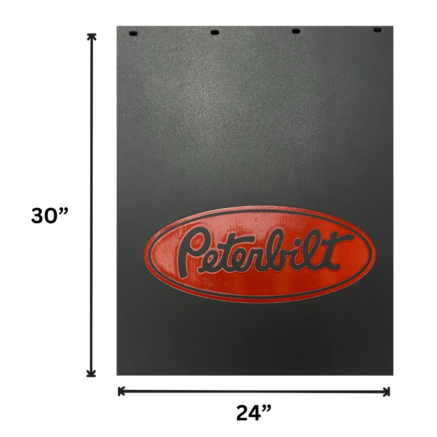 Mud Flap with Peterbilt Classic Style in Red
