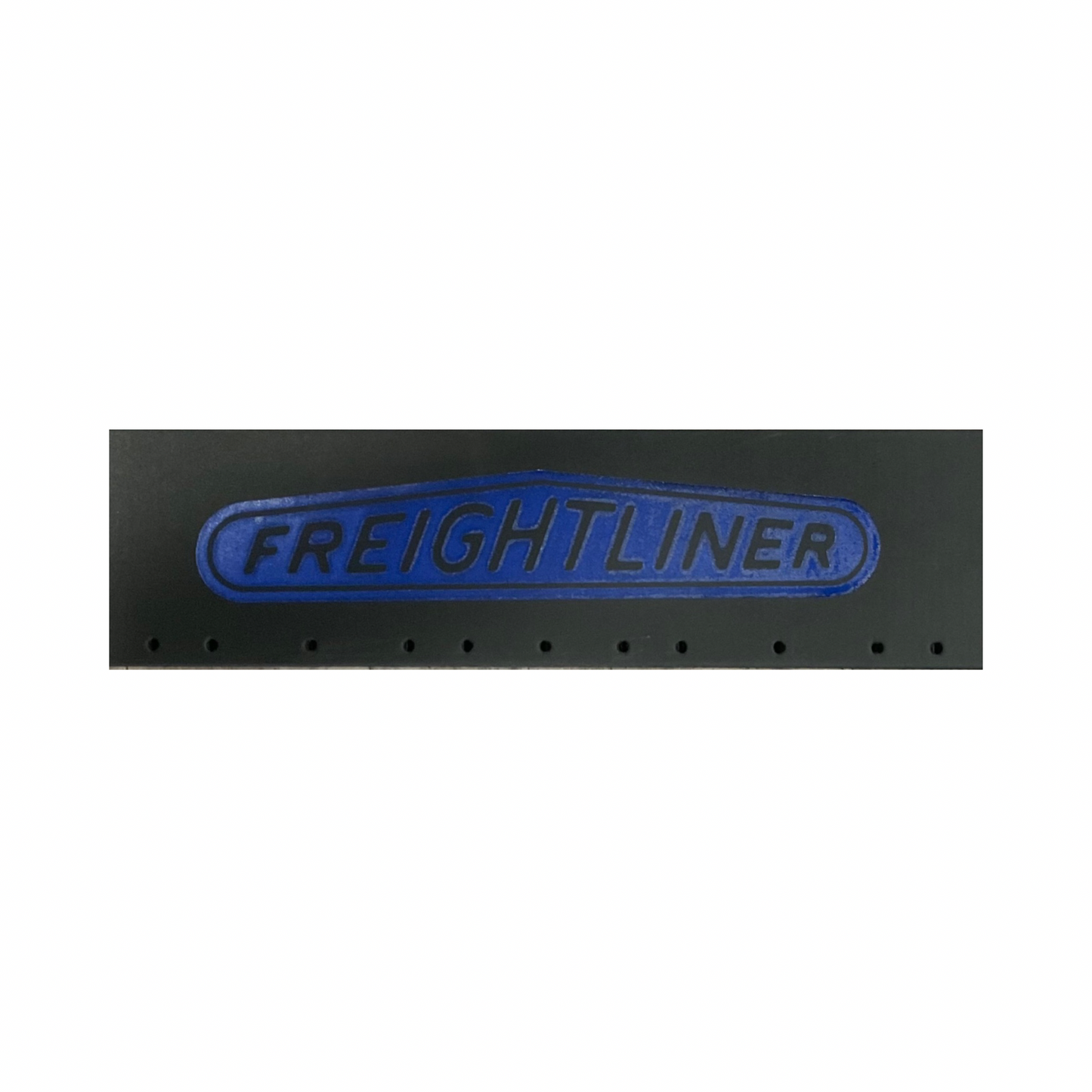 Top Mud Flap with Classic Freightliner Logo in Blue