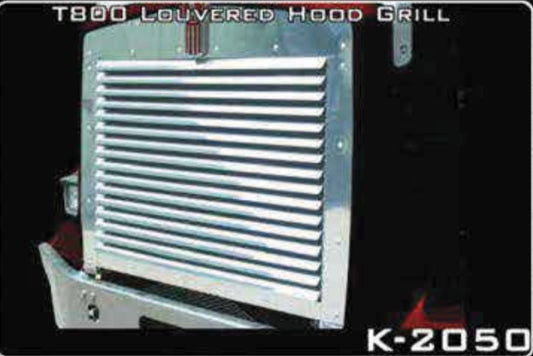 Kenworth T800 Hood Grills W/ 15 Louvers