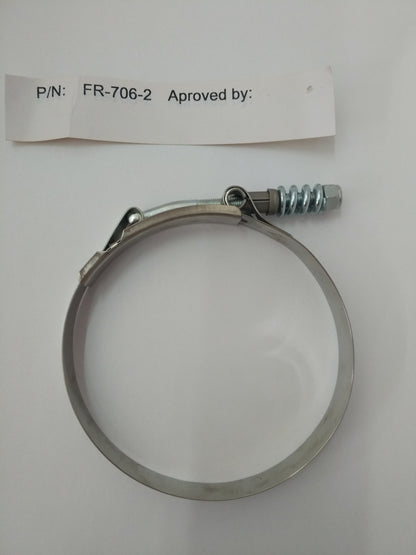 4-1/4 To 4-9/16 T-Bolt Spring Load Hose Clamp