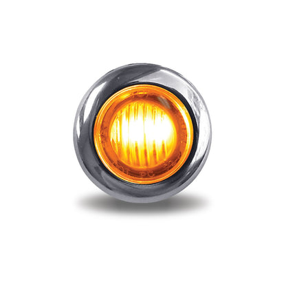 LED Lights 3/4" Amber Marker Round - 3 Diodes