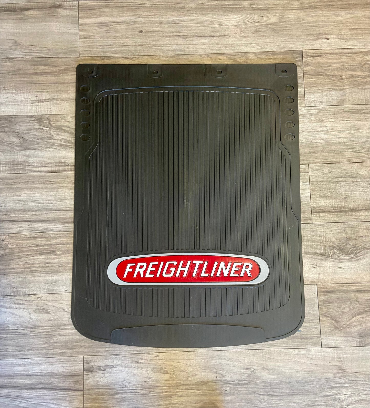 Textured Mud Flaps In Black With Freightliner Logo