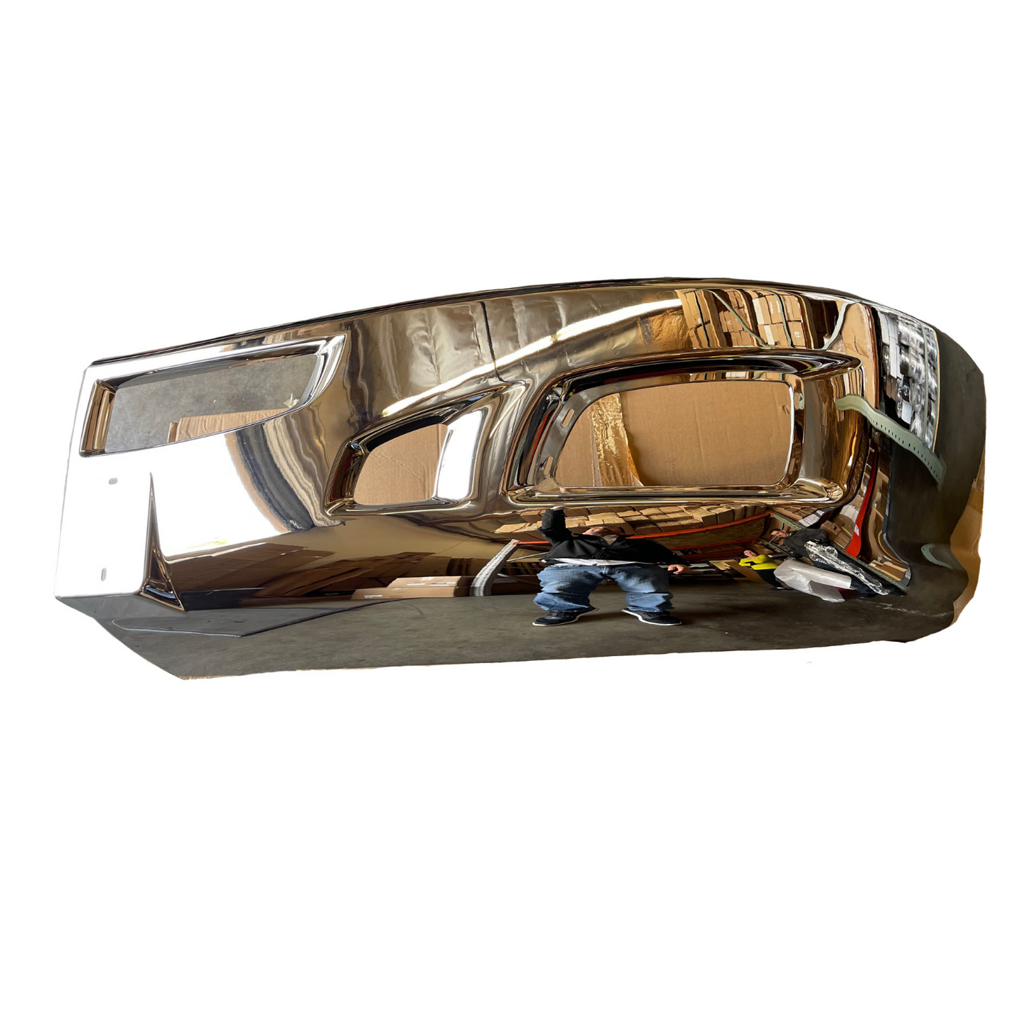 Kenworth T660 Chrome Plastic Bumper ( Sold Individually Right or Left)