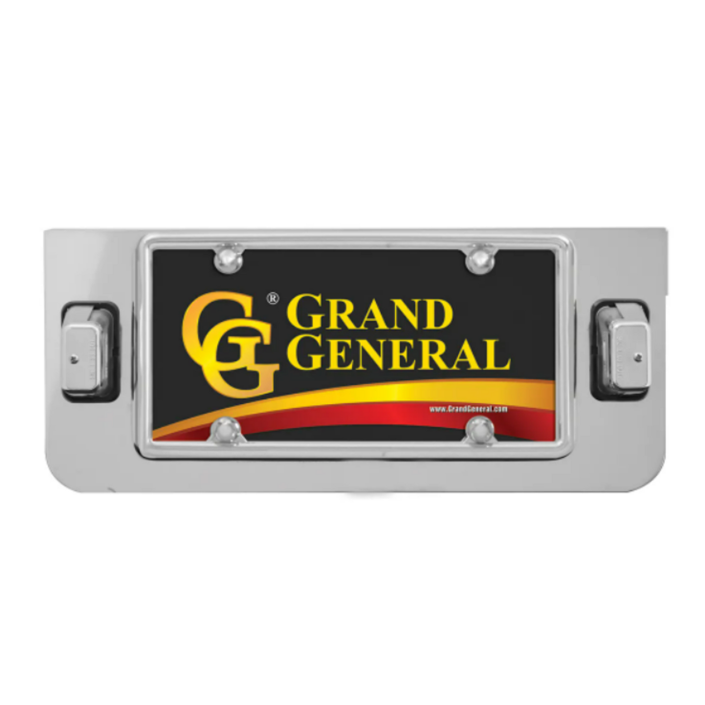 License Plate Frame With Side Lights
